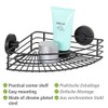 WENKO Vacuum-Loc Bari Corner Shelf, Wall Shelf in Loft Style,