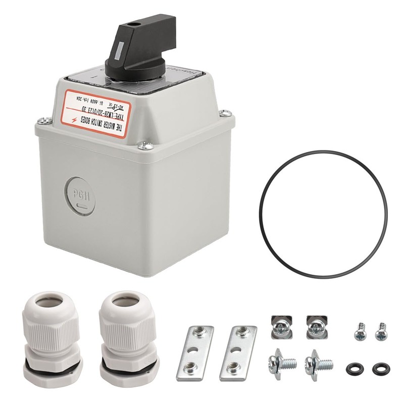 Heschen Universal Rotary Cam Selector Changeover Switch, LW28-20/0123.3D, 660V 20A,