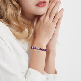 QWNHONEY Birthday Gifts Idea for Women Colorful Imperial Nature Beads Bracelet Birthday Valentine's Day Christmas Anniversary Unique Jewelry Gift for Women Her