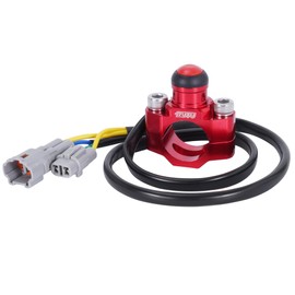 Headlight Switch Fit Surron Light Bee,Aluminum CNC Machined On/Off Switch with Mounting Backplate for Electric Dirt Bike,Red