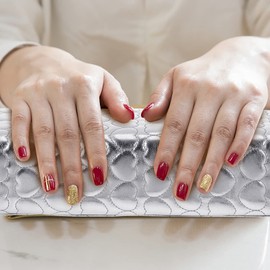 Frcolor Nail Armrest Hand Pillow Manicure Hand Pillow Heart Pattern PU Arm Rest Nail Salon Gel Nail Pillow Arm Pillow Arm Rest Cushion (Silver)