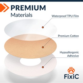 Fixic Freestyle Adhesive Patch 25 PCS Big Size – Good for Libre 1, 2, 3 & Plus – Enlite – Guardian – NO Glue in The Center of The Patch – Pre-Cut Back Paper – Long Fixation for Your Sensor!