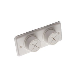 Croydex Double Cloth Holder, Beige