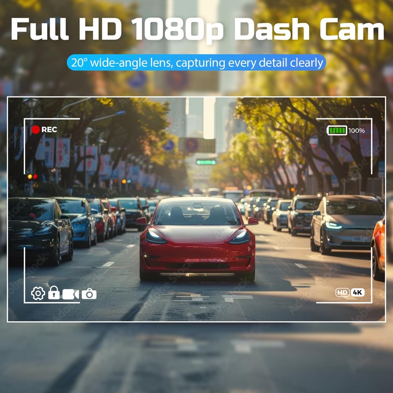 TOOXYZ Original Rear Camera,Compatible with J13 Dash cams,120° Wide-Angle Lens,1080p