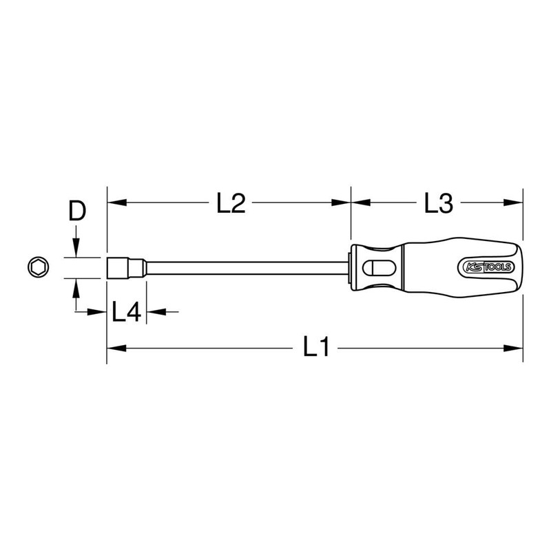 KS Tools 159.1211 13mm Ergo+ Nut Spinner
