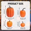 SHIFANQI 7Pcs Artificial Pumpkins, Fall Fake Foam Pumpkin Decor, Autumn