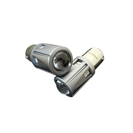 MAMEDEN S25 LED, Single, Orange Amber, 30SMD, Pin Angle, 150° Different Pin Angle, Turn Signal