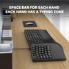 SurnQiee Ergonomic Keyboard Wired with Cushioned Wrist Rest, 110 Keys