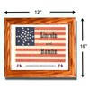 Civil War...Framed Abraham Lincoln 33 Star Campaign Flag
