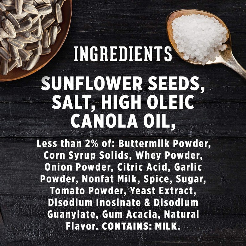 David, Sunflower Seeds, Roasted & Salted, Ranch, 5.25oz Bag (Pack