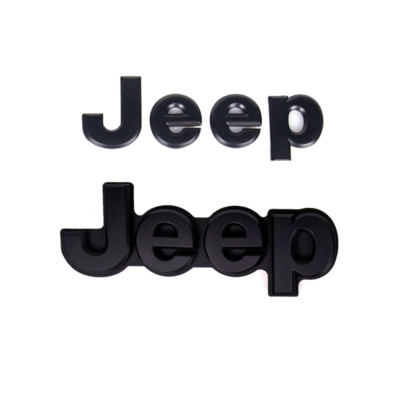 Mopar 2014-2022 Jeep Grand Cherokee Black Replacement Nameplate Emblem Set
