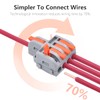 XALXMAW 10Pcs Lever Wire Connectors, 1 in 4 Out DIY