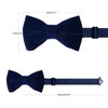 HOULIFE Men's Bow Tie Set - Adjustable Velvet Bow Tie,