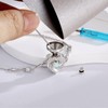Opal Heart Ashes Urn Bracelet for Women 925 Sterling Silver