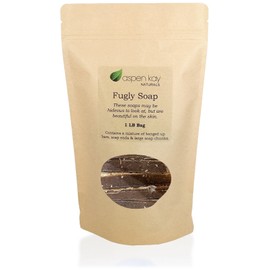 Aspen Kay Naturals - 1 Pound Bag of Fugly Soap, a Mixture of Banged Up Bars, Soap Ends & Soap Chunks. Natural & Organic Soap. (Coffee & Oatmeal)