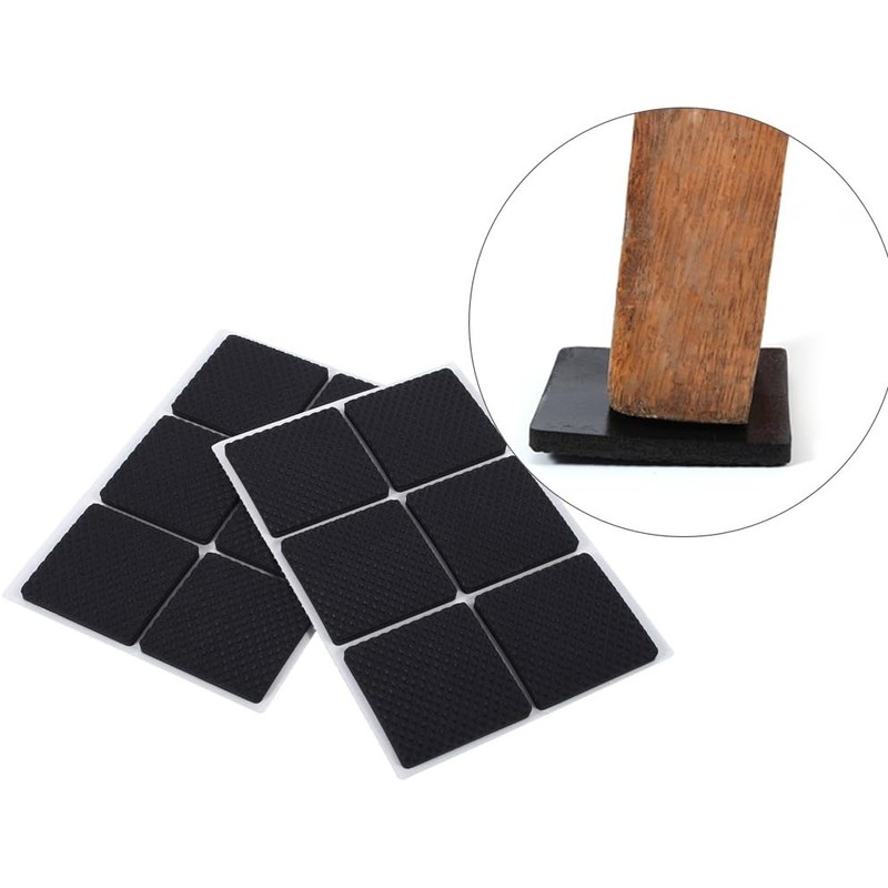 12pcs Almohadillas de Goma de Cojines de Pies Tabla de