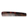 Havana Amber Cellulose Acetate Comb 19.5 cm Made in France
