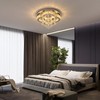Vinilky Crystal LED Ceiling Light Chandelier, Modern Flush Mount Lighting
