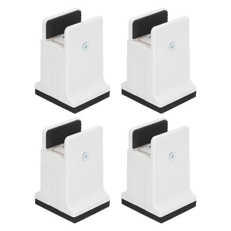 lyrlody Raised Bed Blocks, 4pcs Adjustable Furniture Risers with Screw