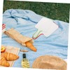 WOONEKY 2pcs Portable Plastic Chopping Boards with Handle Double Sided