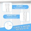 12 Sets Vertical Blinds Replacement Stem and Gear, White Vertical