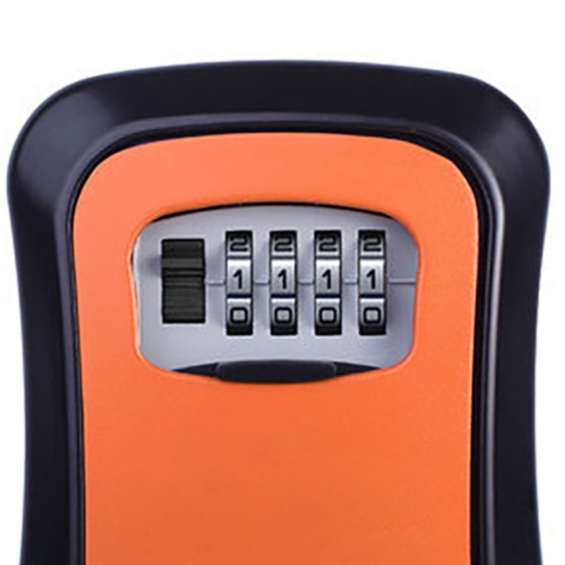 Key Box Wall Mounted 4 Digit Aluminium Alloy Simple Safe
