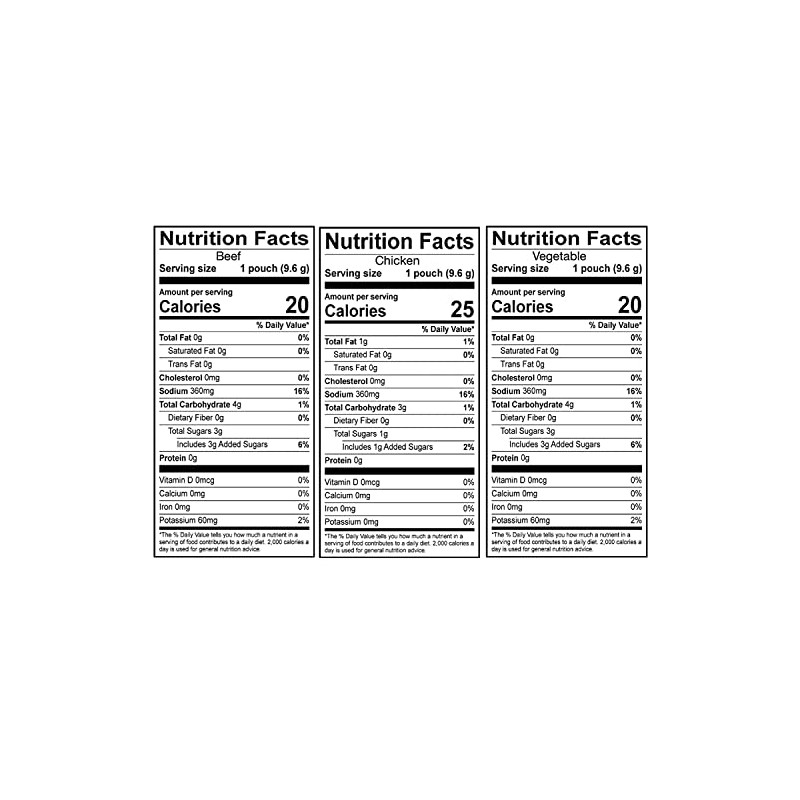 SAVORY CHOICE Reduced Sodium Beef, Chicken and Vegetable Broth Concentrate,