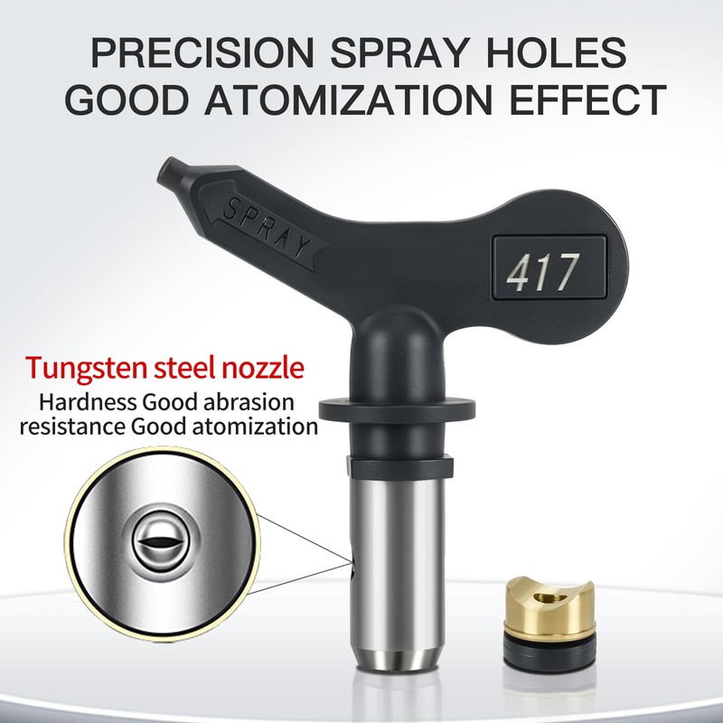 TUDUD Airless Spray Tips 6 Reversible Spray Nozzle Tips with