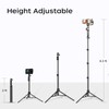 6.3ft Adjustable Tripod Stand for gimbals,phones,cameras, Extendable Height with Phone