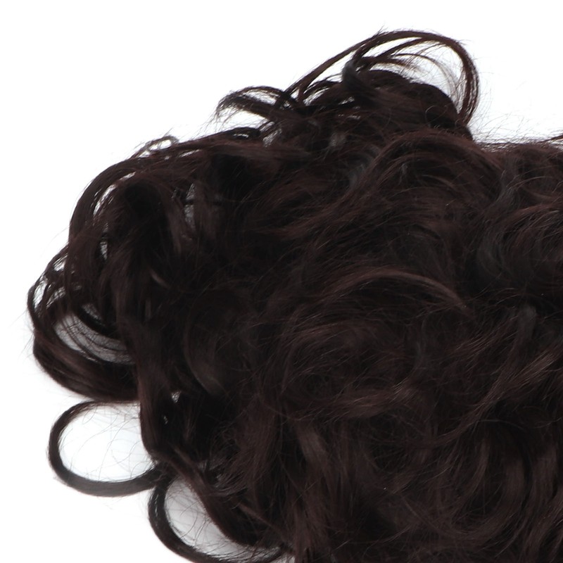 Men Short Black Wigs Soft Texture Breathable Adjust Net Firmly