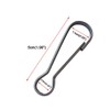 Huouo 6 Pcs 2 Inches Flag Pole Snap Clip Hooks