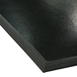 Small Parts 30-005-125-036-048 Neoprene Sheet, 50A Durometer, Smooth Finish, No Backing, Black, 0.125" Thickness, 36" Width, 48" Length