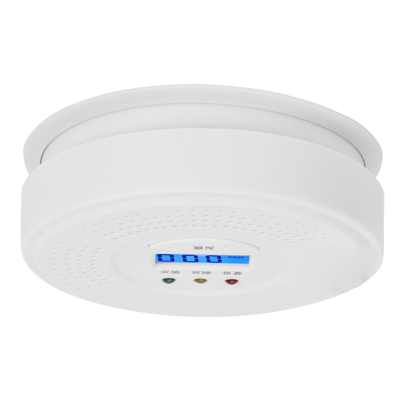 LCD Display Carbon Monoxide Alarm Detector Voice Type CO Smoke