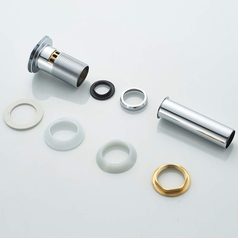 VOTON Bathroom Sink Drain Chrome Lavatory Pop-up Drain with Detachable