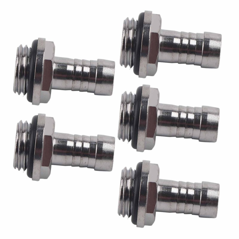 Annadue 6 PCS PC Water Cooling Fitting, Two Touch G1/4