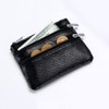 Small Cute Genuine Leather Wallet,Soft Mini Coin Purse with Key