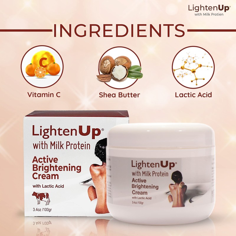 LightenUp, Lactic Acid Cream | 3.4 Fl oz 100ml |