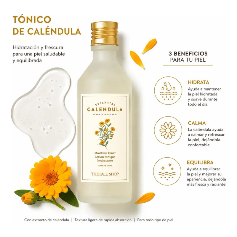 Tónico Facial De Caléndula The Face Shop Skincare K-beauty
