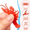 50 Pcs Lobster Toy Soft TPR Rubber Lobster Models Fake