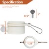 Anley 1.25" Plastic Flagpole Mounting Rings Set - Anti Wrap