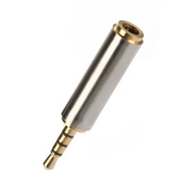 FamilyMall Water & Wood Gold 2.5mm Male to 3.5mm Female Stereo Audio Headphone Adapter Converter Jack