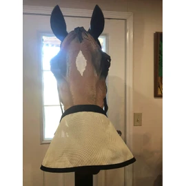 Nag Horse Ranch Halter Free Nose Shade with Throat Latch (Large Horse, Beige)