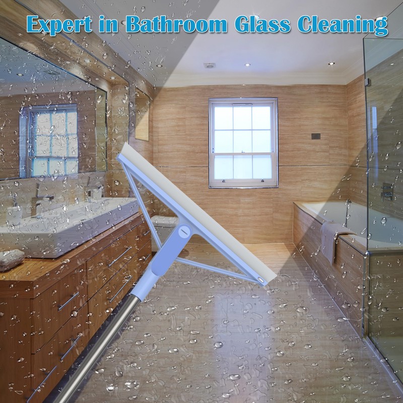 KOLLIEE 61" Replacement Rubber Squeegee Broom Blade 2 Pcs Window