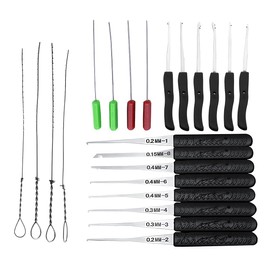 22 Pcs Key Extractor Tool Set, Lock Pick Set Tension Tool Removal Removal Hooks Set Professional Locksmith Tool for Effortless Broken Key Removal and Remove Any Foreign Objects from The Lock Core