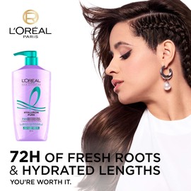 L'Oréal Paris L'Oréal Paris Hair Expertise Hyaluron Pure, Conditioner for Greasy Hair, Moisturizing Conditioner, With Salicylic Acid and Hyaluronic Acid for Oily Roots and Dehydrated Lengths, 828ml