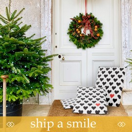 PAKABOO Poly Mailer Shipping Bags 10x13 Inch, 100 Pack, Non-Padded Envelopes with Tamper Proof Self-Seal, Love Heart Print Packaging