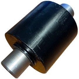 HYW Products 4"" x 4"" Nose Roller for Roll Off Containers 40,000 lbs, Black