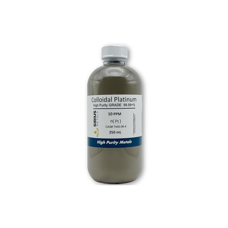 Sirius Metals True Colloidal Platinum – 10 ppm - 99.99+%