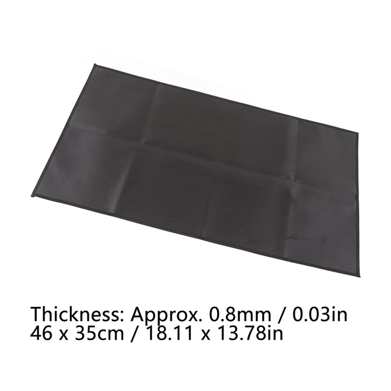 Grill Mat Fireproof Heat Resistant Insulated Pad Protector Black for