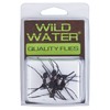 Wild Water Fly Fishing Black Foam Spider, Size 14, Qty. 6